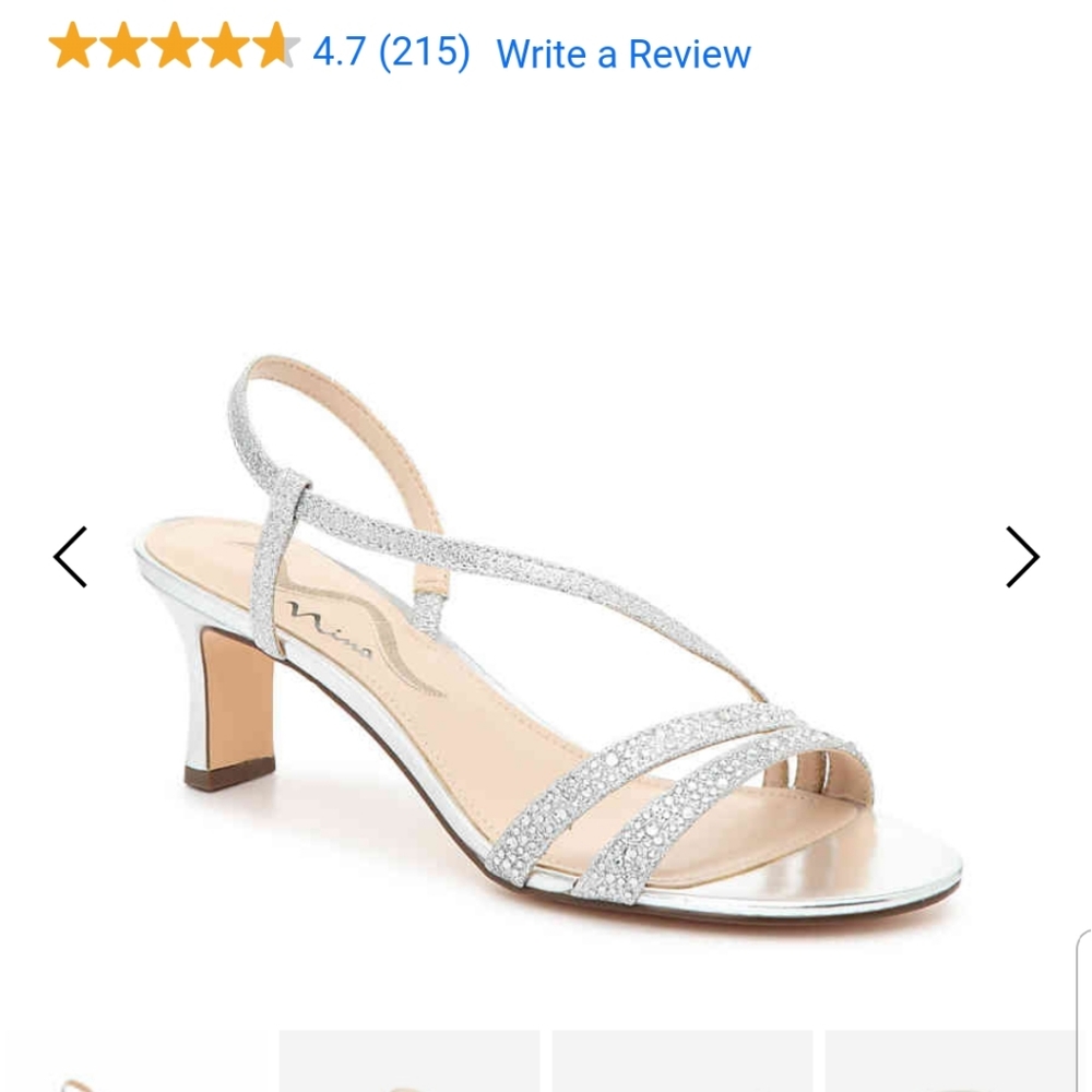 Shoes. Worn for one occasion.  Has small blemish o